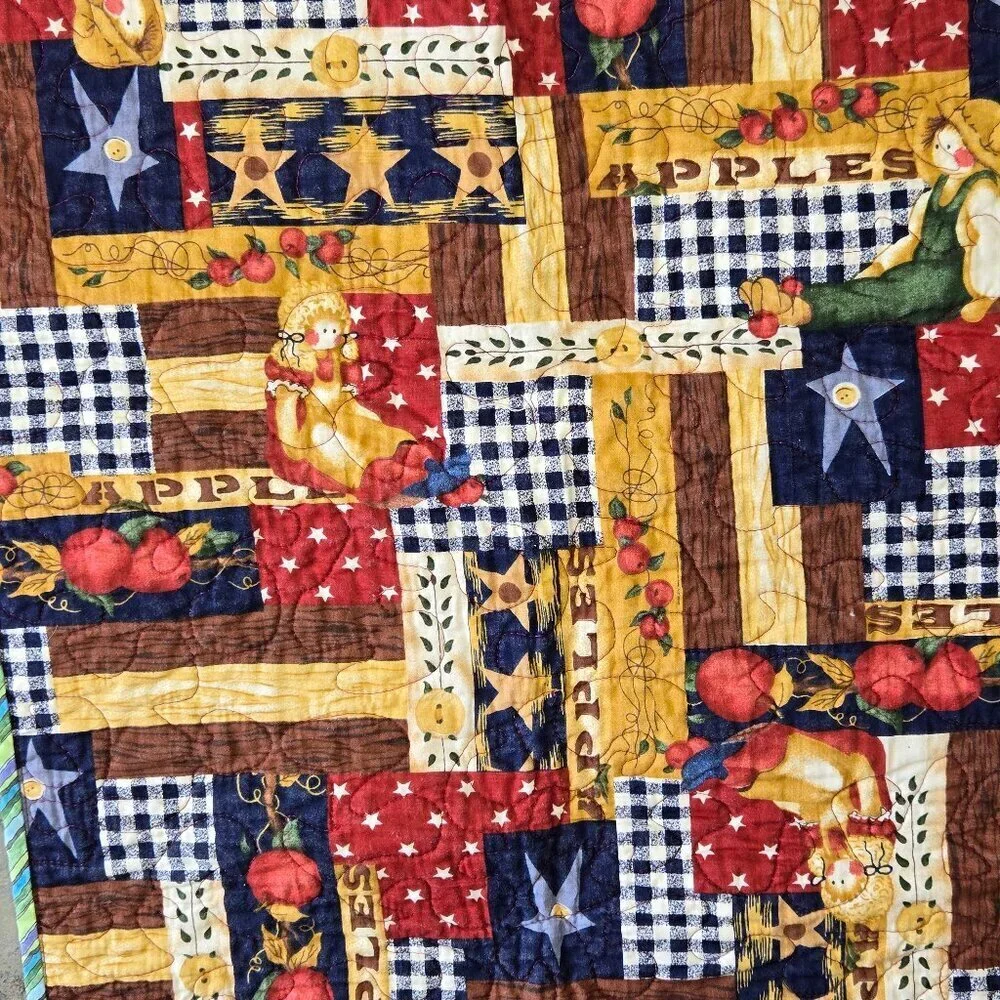 Quilted Fall/Halloween Witch Runner Colorful Patchwork Rustic Holiday Home